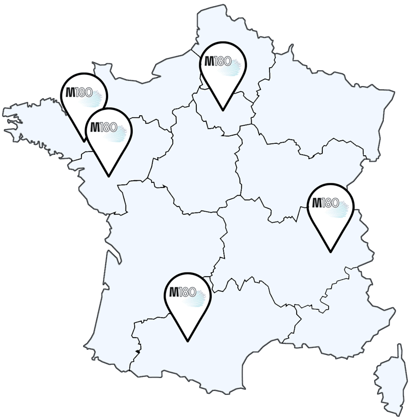 Carte des formations de M180